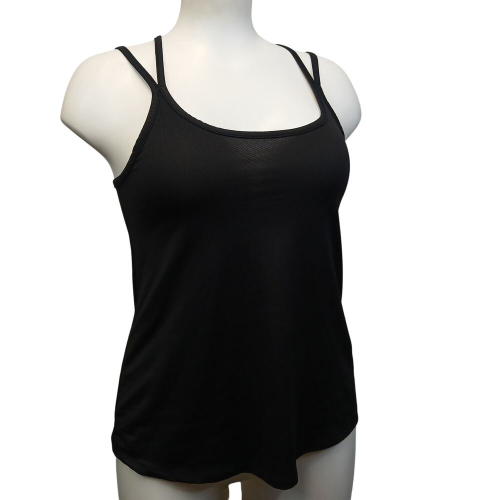 Old Navy Active Womens Medium Black Strappy Criss Cross Tank Top